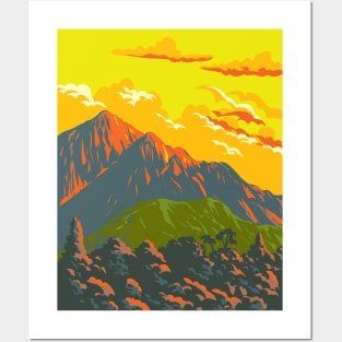 Mount Athos in Northeastern Greece WPA Art Deco Poster Posters and Art